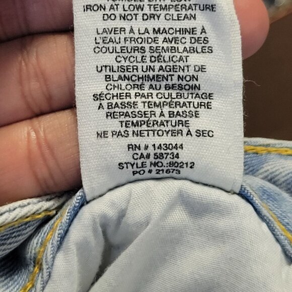 Avec Les Filles Split Frayed Hem Bootcut Jeans Hi-Rise 100% Cotton Womens 30 - Picture 12 of 16